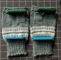 Image 15 of Scottish Artisan Hand Knitted Wrist Warmers in Birlinn Yarn