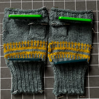 Image 10 of Scottish Artisan Hand Knitted Wrist Warmers in Birlinn Yarn