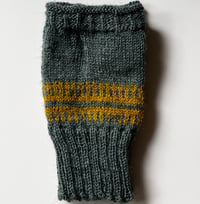 Image 5 of Scottish Artisan Hand Knitted Wrist Warmers in Birlinn Yarn