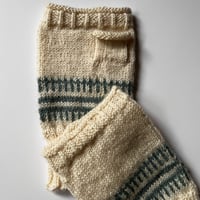 Image 18 of Scottish Artisan Hand Knitted Wrist Warmers in Birlinn Yarn