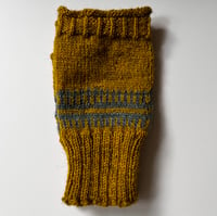 Image 2 of Scottish Artisan Hand Knitted Wrist Warmers in Birlinn Yarn