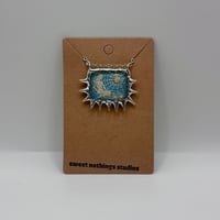 Spiked Reverse Intaglio Pendant (#2190)