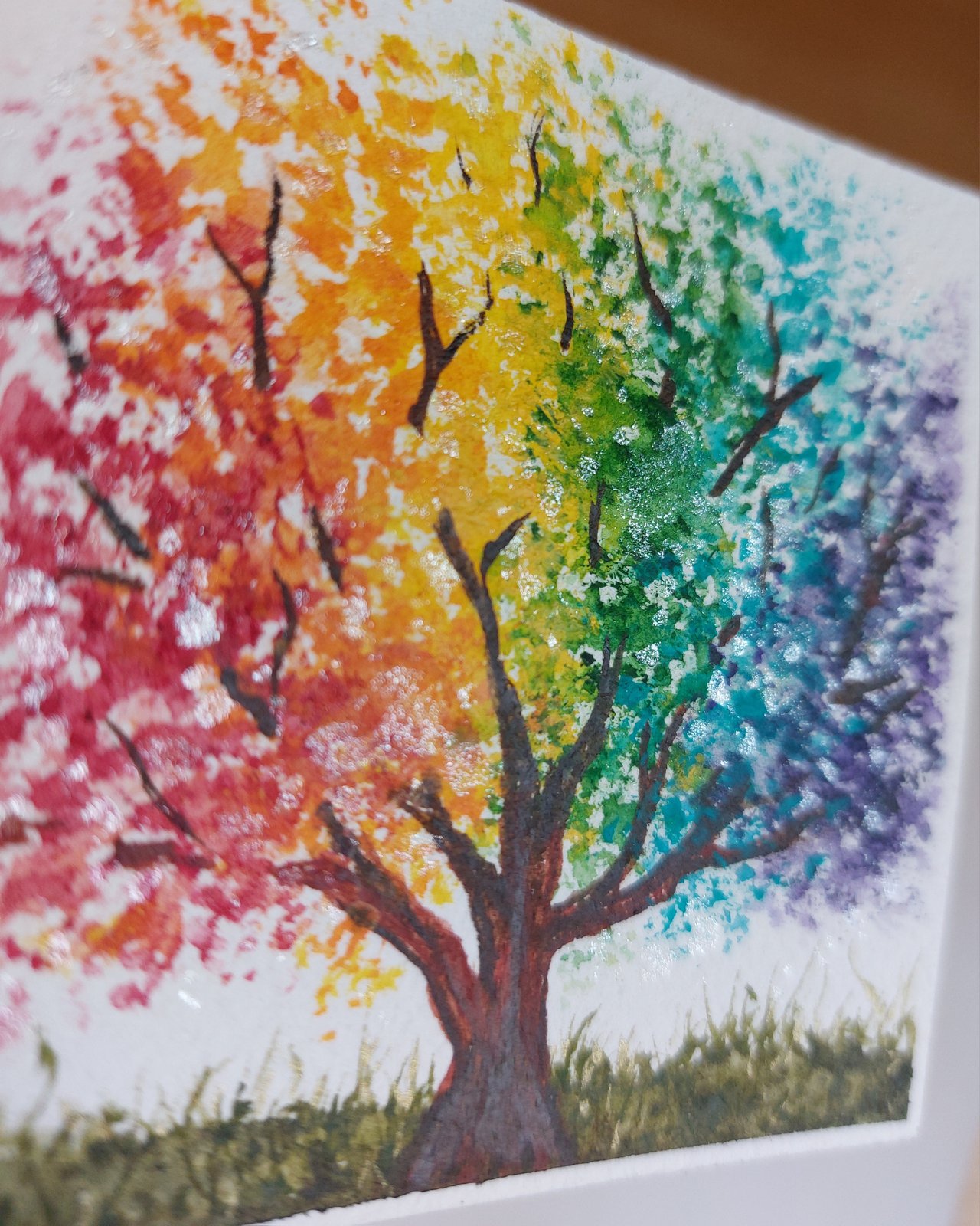 Rainbow Tree, Original Watercolor | Betsie Nielson, Artist