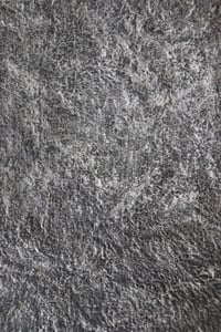 Image 4 of Large Textured Wall Plate | Handmade Sculptural Papier-Mache Dark Silver Wall Art