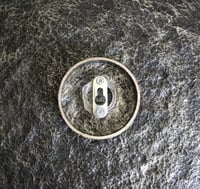Image 16 of Large Textured Wall Plate | Handmade Sculptural Papier-Mache Dark Silver Wall Art