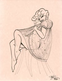 "Silky" Original Ink Drawing
