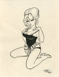 "Margaret Nolan" Original Ink Drawing