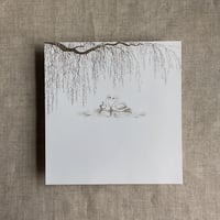 Image 5 of Willow and swan printed envelope liner for A7envelope PACK o...
