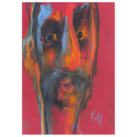 Image 1 of Bathed - Sketchbook Drawing in Soft Pastels on Paper 