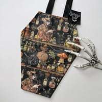 Image 1 of Witches Cabinet Coffin Tote