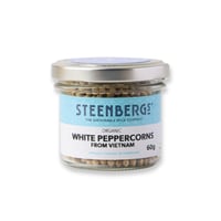 Image 1 of Steenbergs Organic Dried Whole Peppercorns White 60g