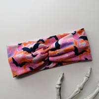 Pastel Sunset Bats Headwrap