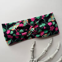 Floral Lunar Moths Headwrap