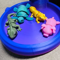 Image 6 of 4  3D Printed Little Animal Minis | Turtle, Lizard, Gecko &  Pig