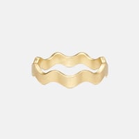 Image 1 of Wave Band Ring No.3