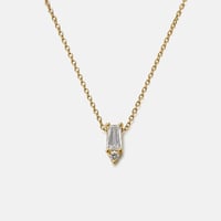 Image 1 of Baguette Solitaire Necklace