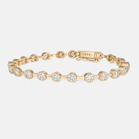 Image 1 of Stardust Milgrain Bar Tennis Bracelet 