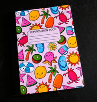 Image 1 of Custom Composition Notebook, Handmade, College, school, beach, students, summer, office