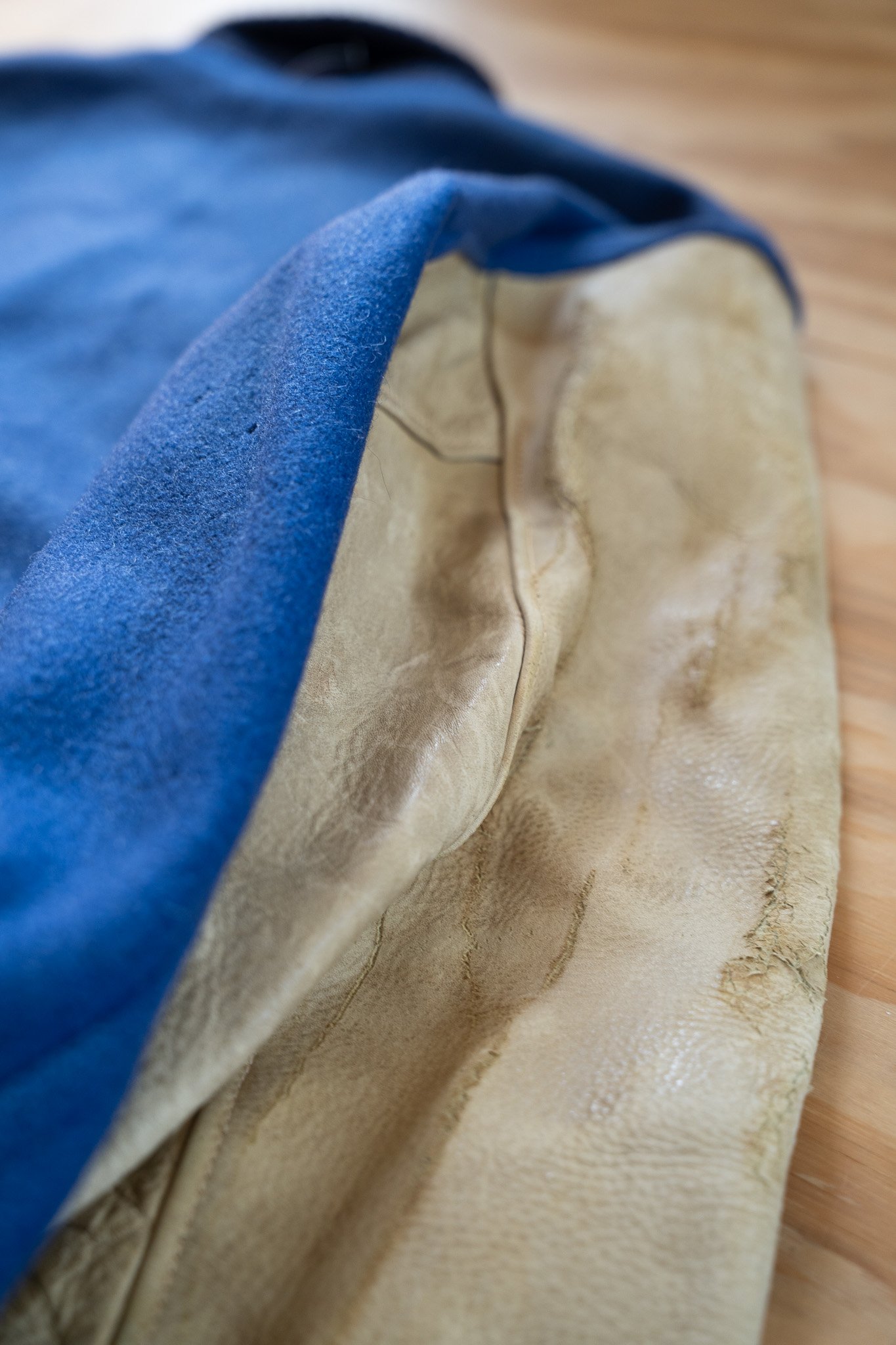 Image of Vintage Leather Sleeve Letterman Jacket