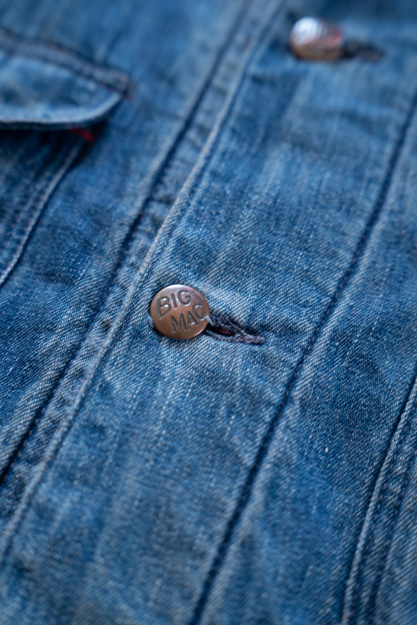 Image of Vintage Big Mac Blanket-Lined Denim Chore Jacket