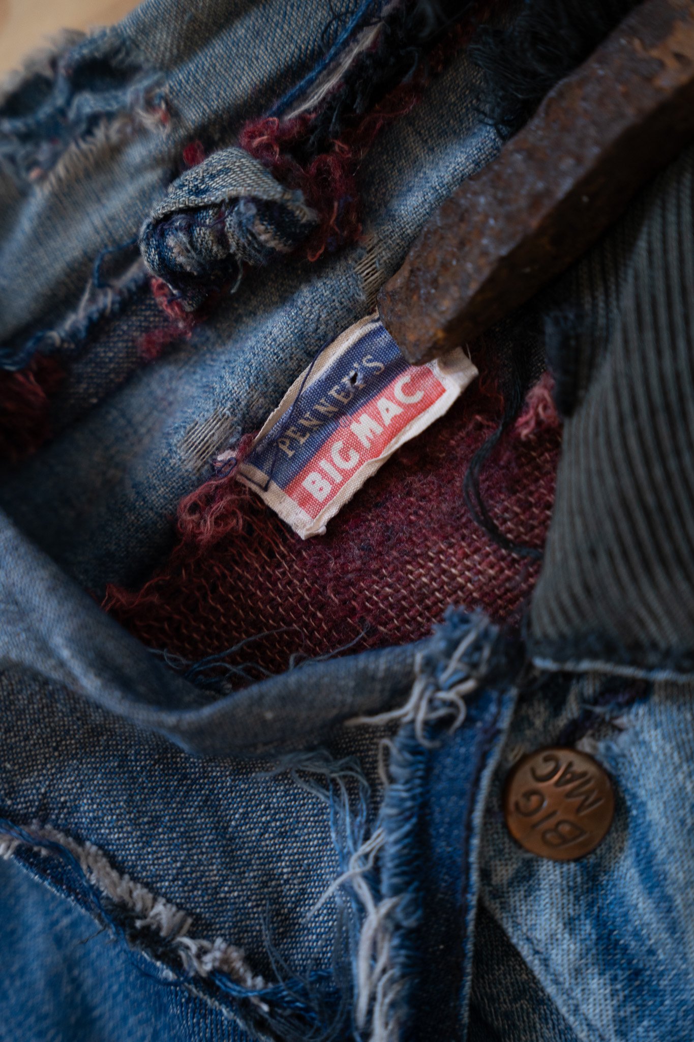 Image of Vintage Big Mac Blanket-Lined Denim Chore Jacket