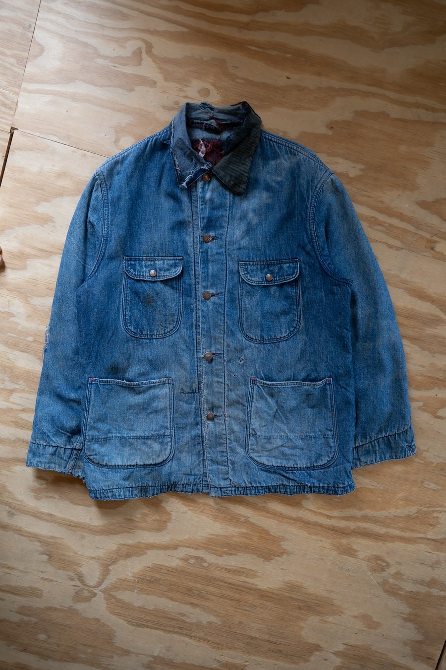 Image of Vintage Big Mac Blanket-Lined Denim Chore Jacket