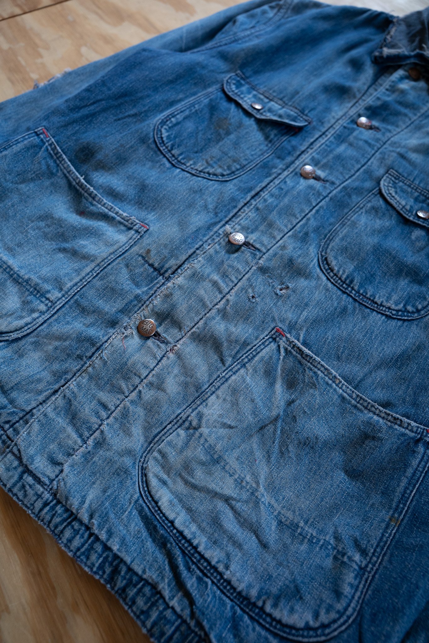 Image of Vintage Big Mac Blanket-Lined Denim Chore Jacket