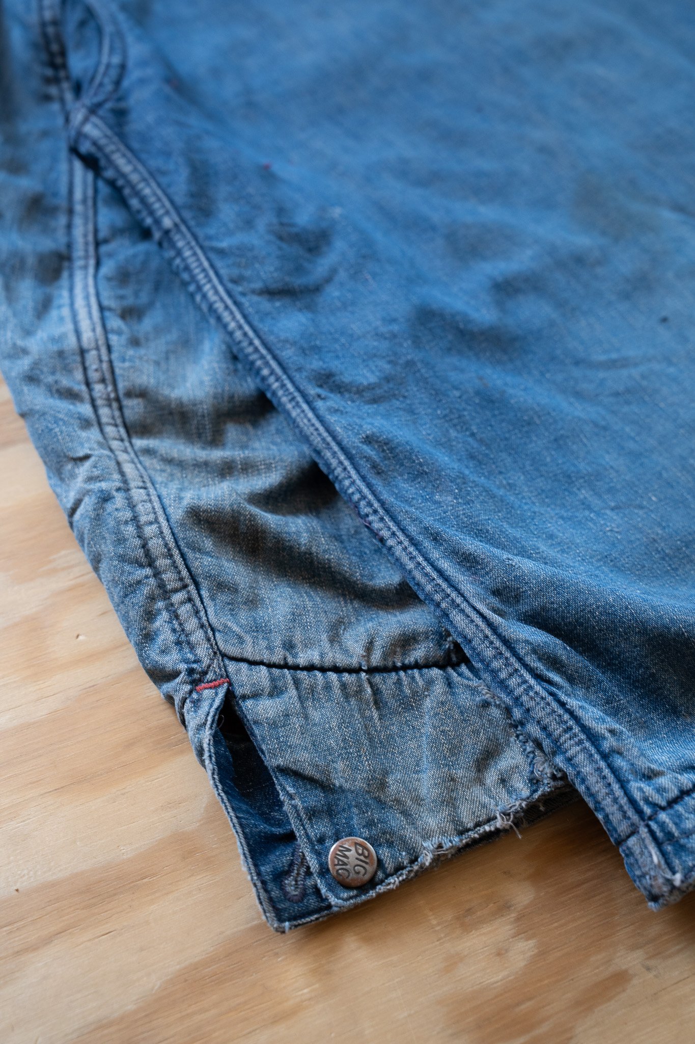 Image of Vintage Big Mac Blanket-Lined Denim Chore Jacket