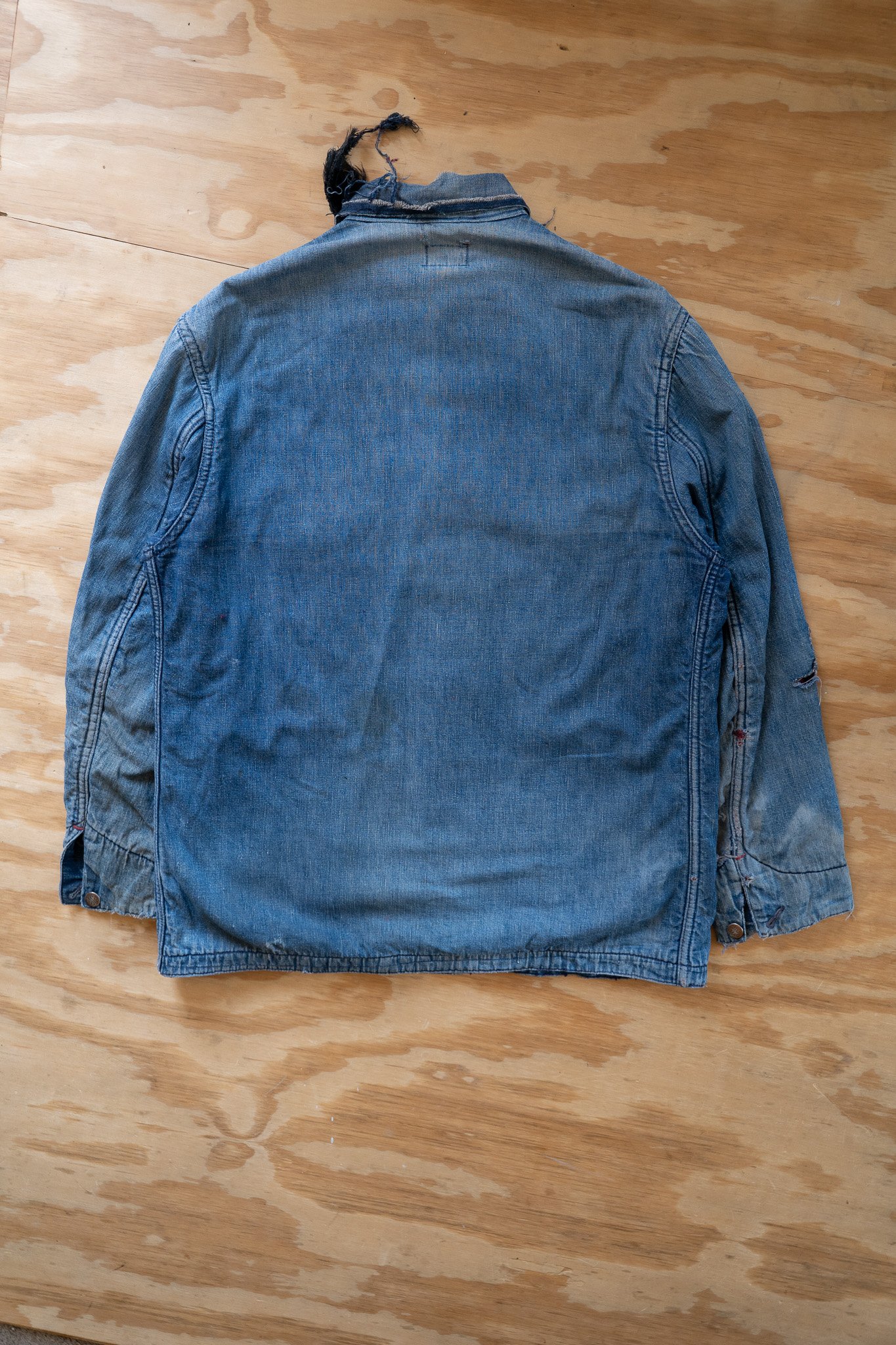 Image of Vintage Big Mac Blanket-Lined Denim Chore Jacket