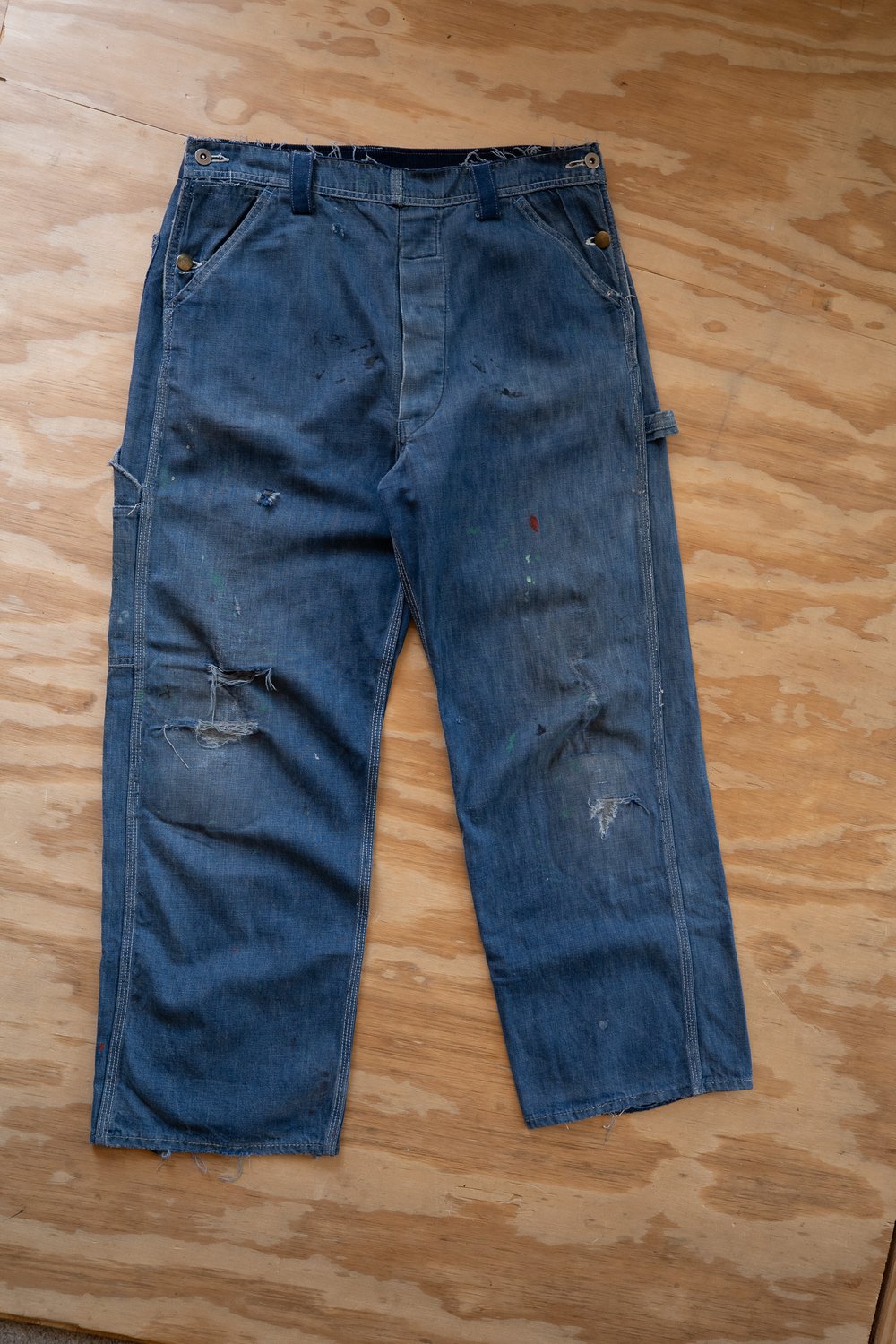Image of Vintage Hercules Cut-Off Denim Painter Overalls
