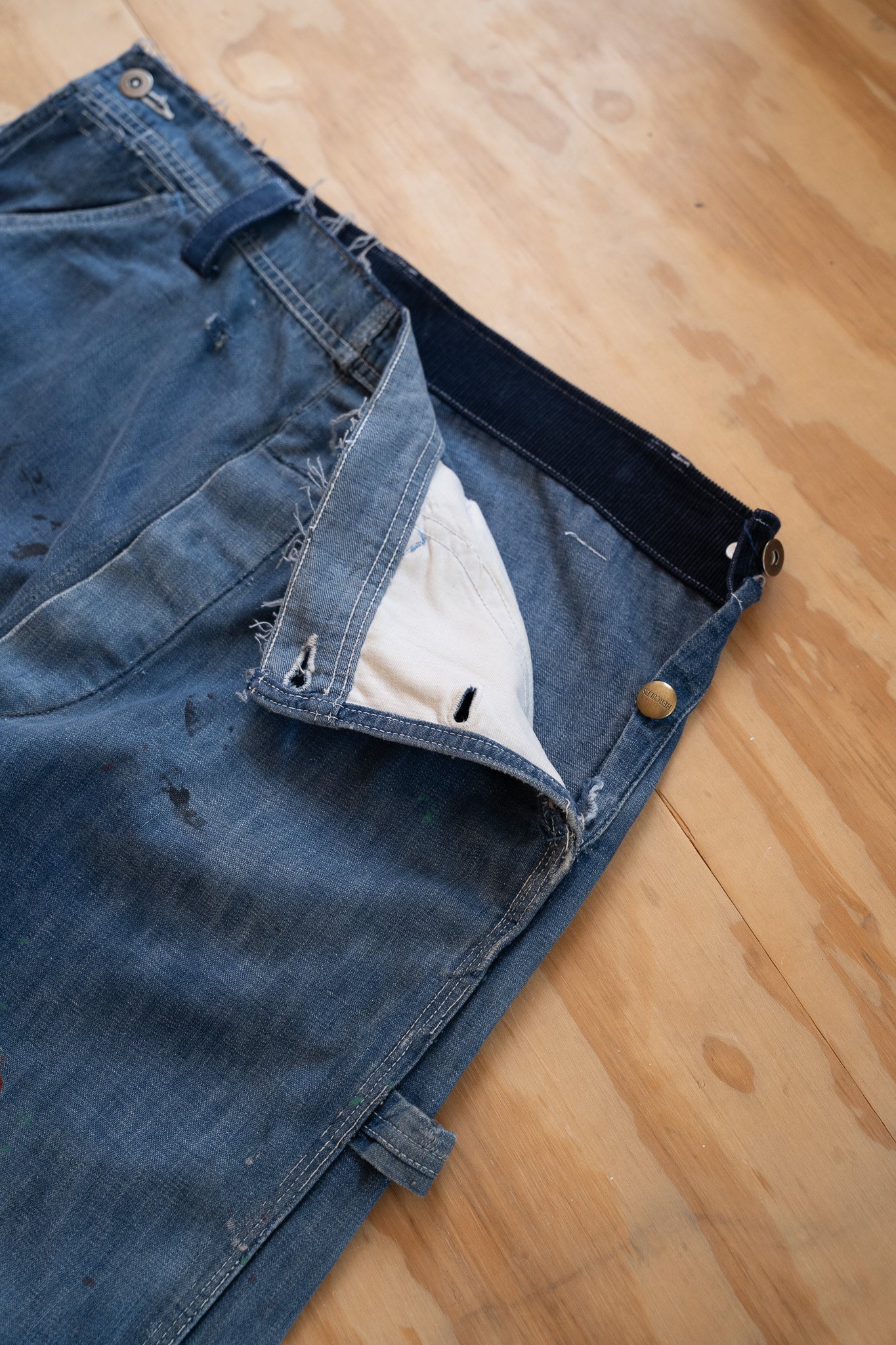 Image of Vintage Hercules Cut-Off Denim Painter Overalls