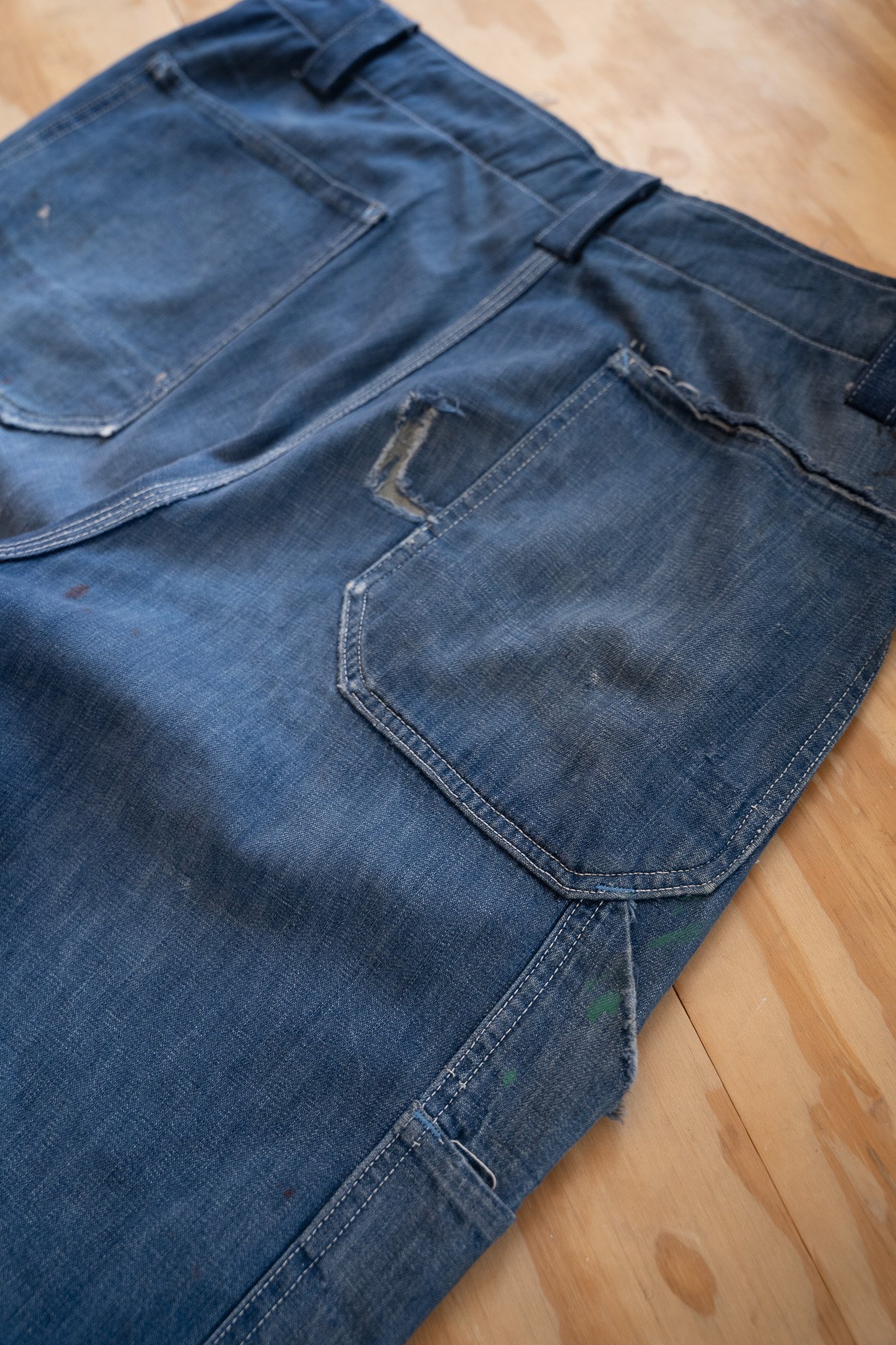 Image of Vintage Hercules Cut-Off Denim Painter Overalls