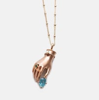 Image 1 of The Hand of Devotion-Apatite Necklace
