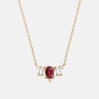 Image 1 of Deco Ruby Necklace
