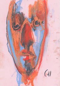Image 2 of Reflect - Sketchbook Drawing in Soft Pastels on Paper 
