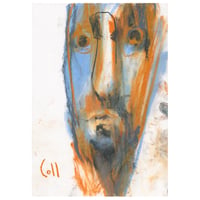 Image 1 of Steely - Sketchbook Drawing in Soft Pastels on Paper 