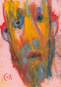 Image 2 of Happened - Sketchbook Drawing in Soft Pastels on Paper 