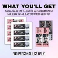 Image 2 of Printable IVE Fan Ticket - Instant Digital Download