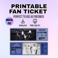 Image 1 of Printable BOYNEXTDOOR Fan Ticket - Instant Digital Download