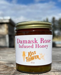 Damask Rose Infused Honey