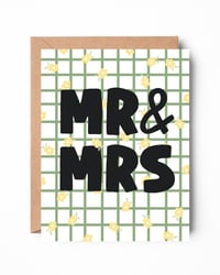 Mr. & Mrs. Floral Card