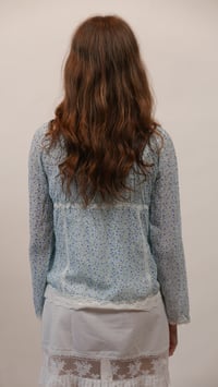 Image 3 of Sheer Floral Print Top 