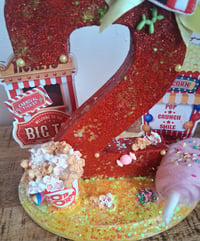 Image 9 of Circus themed Birthday Age Centerpiece 