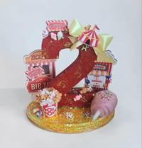 Image 10 of Circus themed Birthday Age Centerpiece 