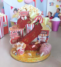 Image 11 of Circus themed Birthday Age Centerpiece 