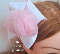Image 2 of Cotton Candy Hairbow 