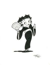 "Kimono Betty" Original Ink Art