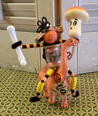 Vintage Jack and Bronto Dino Halloween Decoration