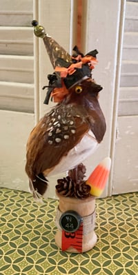 Vintage Spooky Party Bird Halloween Decoration