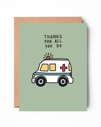 Thank a Paramedic EMT Card